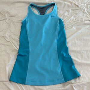 Nike Dri‑Fit Built‑In Bra Tank Top • Blue • XS • Athletic Performance Tee